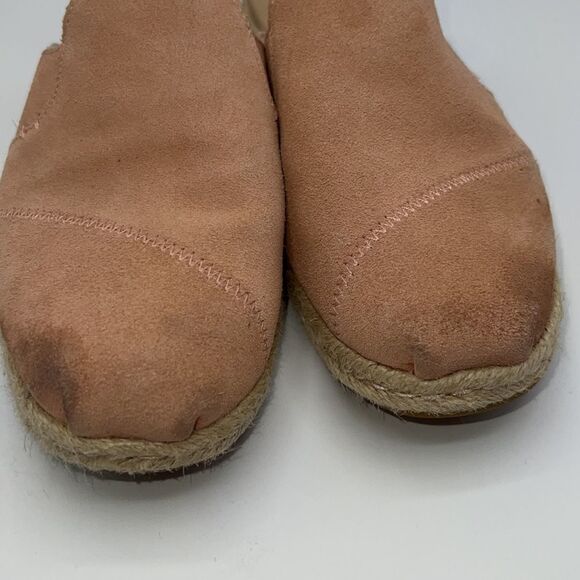 TOM’S Pink Suede Nova Espadrilles Loafer Mule-8 - Picture 9 of 9